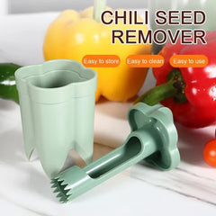 2-in-1 Fruit and Chili Pepper Corer Portable Seed Removing Tool - Himpall