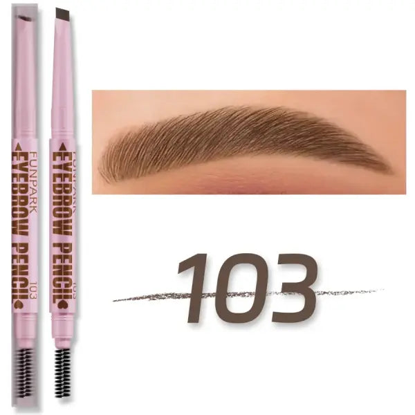 2 in1 Eyebrow pencil professional Cosmetics makeup for women 5 Colors Waterproof Eyebrow Tattoo brush Long Lasting