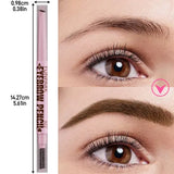 2 in1 Eyebrow pencil professional Cosmetics makeup for women 5 Colors Waterproof Eyebrow Tattoo brush Long Lasting