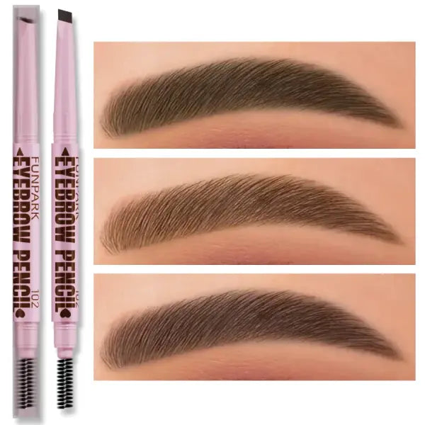 2 in1 Eyebrow pencil professional Cosmetics makeup for women 5 Colors Waterproof Eyebrow Tattoo brush Long Lasting
