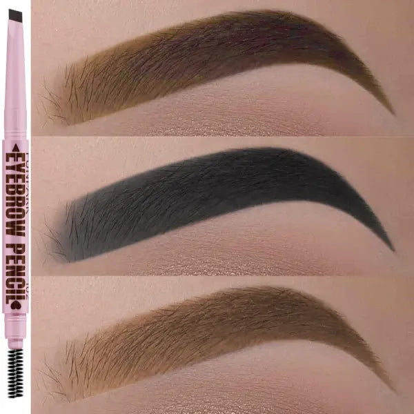 2 in1 Eyebrow pencil professional Cosmetics makeup for women 5 Colors Waterproof Eyebrow Tattoo brush Long Lasting