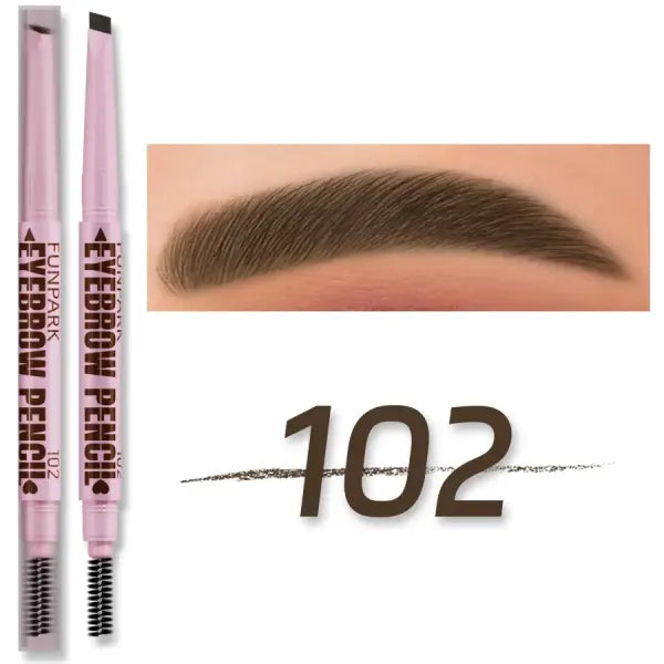 2 in1 Eyebrow pencil professional Cosmetics makeup for women 5 Colors Waterproof Eyebrow Tattoo brush Long Lasting
