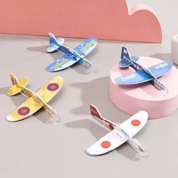 20-100 Pcs/Bag Gliders Planes Foam Assemble Airplane Toys Kids Birthday Gifts Party Favors Children School Prizes