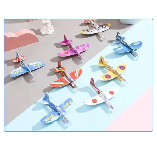 20-100 Pcs/Bag Gliders Planes Foam Assemble Airplane Toys Kids Birthday Gifts Party Favors Children School Prizes