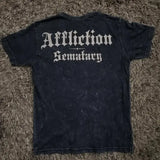 2000s Affliction Oversized Graphic T-Shirt for Men – Retro Punk Hip Hop Cotton Tee Short Sleeve Round Neck