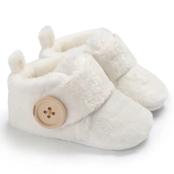 VALEN·SINA Baby Autumn Winter Boots Cotton 0-18M Warm Toddler Fashion - C-429white / 13-18 Months