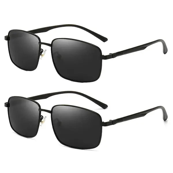 Men Polarized Sunglasses with UV400 Protection Alloy Frame - 2PCS / Polarized