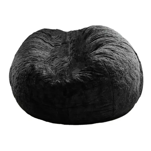 Giant Bean Bag Sofa Chair Cover - Large Relax Lounge Floor Seat & Futon (Cover Only No Filling) - Black 150x75cm