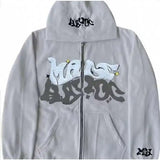 2024 Cross border E-commerce European and American Connection Trend Y2K Gothic Punk Hip Hop Fashion Zipper Digital