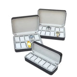 Watch Storage Boxes Leatherette Zipper Multifunctional Display