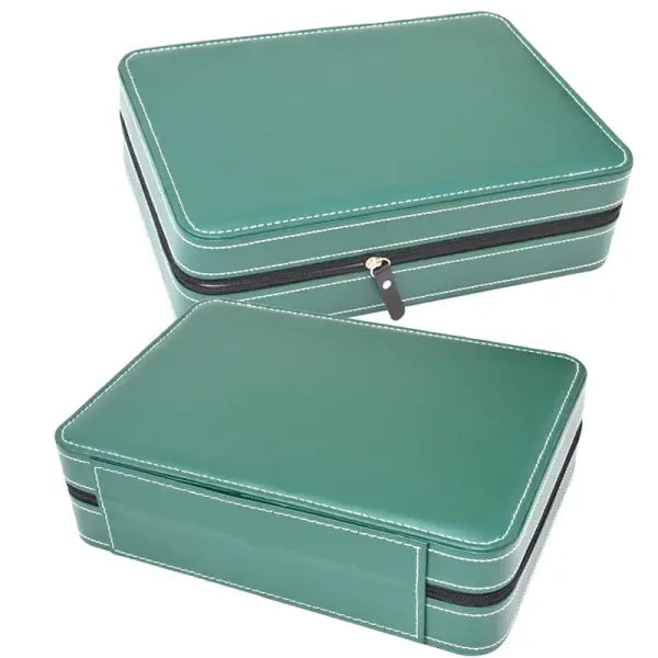 Watch Storage Boxes Leatherette Zipper Multifunctional Display