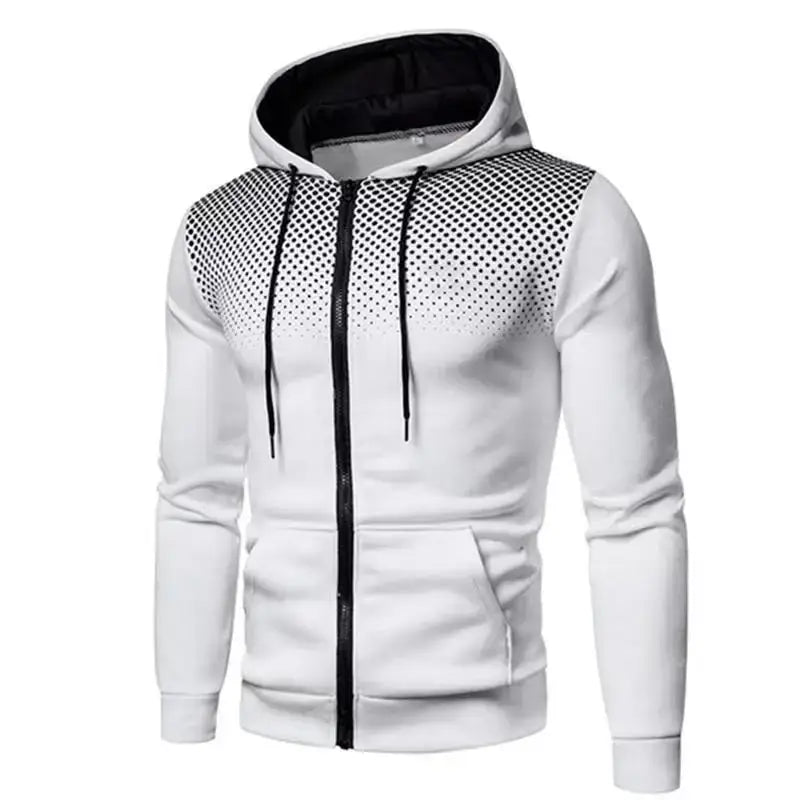 2024 New Men’s Hoodie Jacket Streetwear Long Sleeve Sweatshirts Zipper Hooded Pullover Male Sportswear Men Clothing