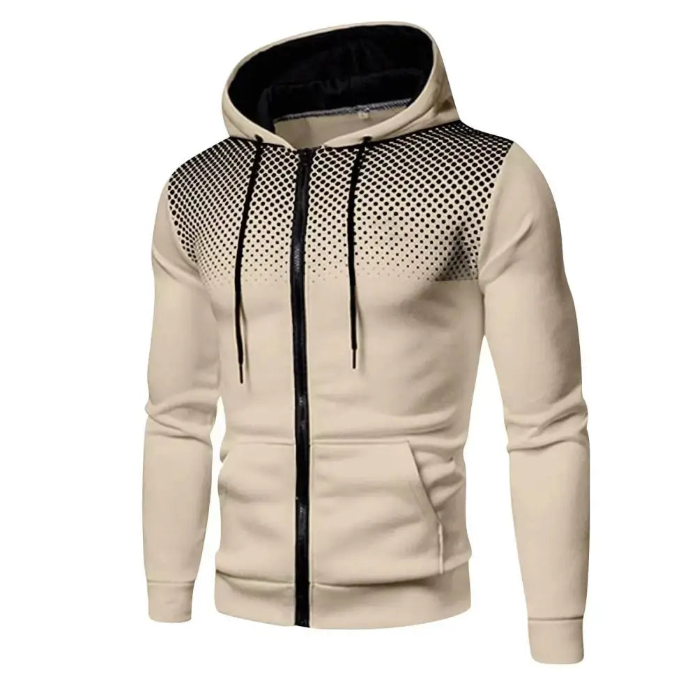 2024 New Men’s Hoodie Jacket Streetwear Long Sleeve Sweatshirts Zipper Hooded Pullover Male Sportswear Men Clothing