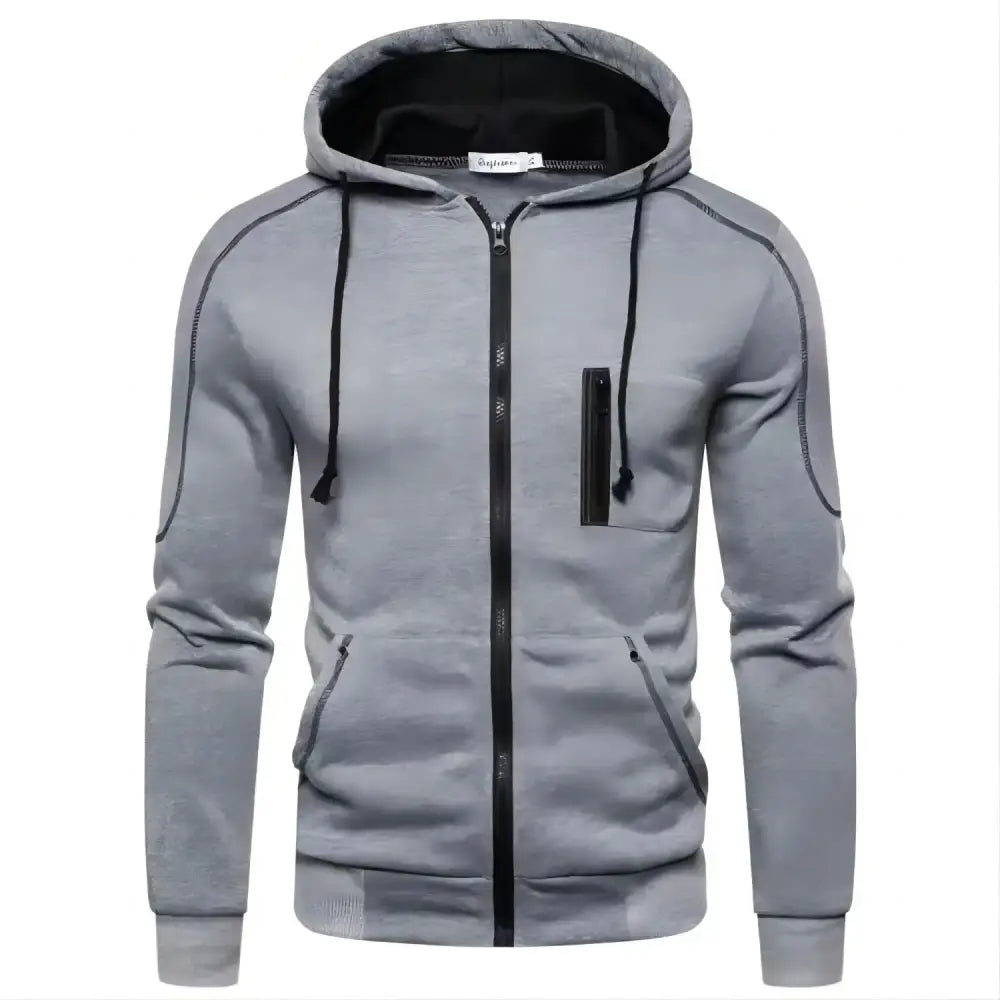 2024 New Men’s Hoodie Jacket Streetwear Long Sleeve Sweatshirts Zipper Hooded Pullover Male Sportswear Men Clothing
