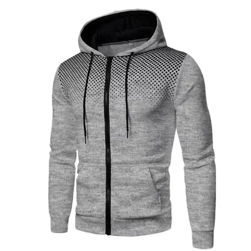 2024 New Men’s Hoodie Jacket Streetwear Long Sleeve Sweatshirts Zipper Hooded Pullover Male Sportswear Men Clothing