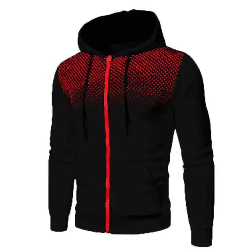 2024 New Men’s Hoodie Jacket Streetwear Long Sleeve Sweatshirts Zipper Hooded Pullover Male Sportswear Men Clothing
