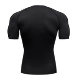Men’s Spider Print Compression Shirt – Quick-Dry Breathable Gym & Running Tee (M–3XL)