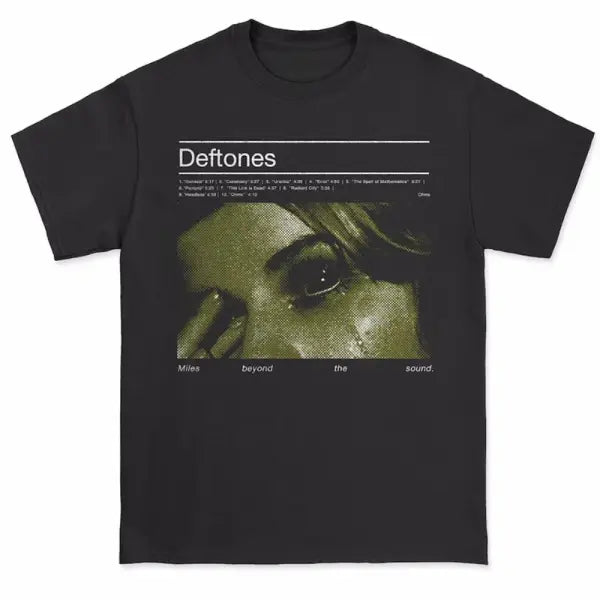 Deftones Band T-Shirt – Unisex Cotton Rock Tee Oversized Summer Short Sleeve Top