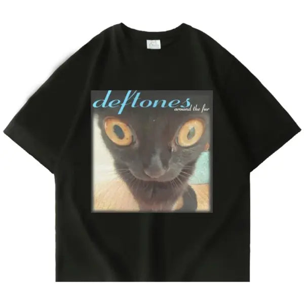 Deftones Band T-Shirt – Unisex Cotton Rock Tee Oversized Summer Short Sleeve Top - 17 / S