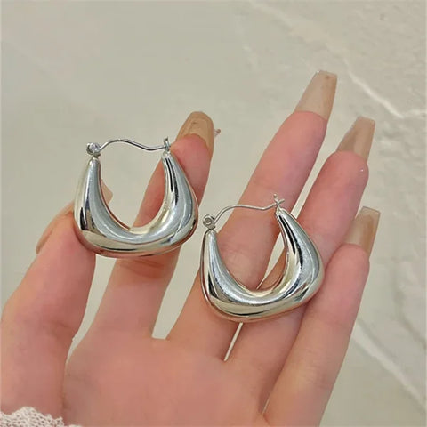 2025 Fashion French Hoop Earrings – Vintage Metal Jewelry Gift - Himpall