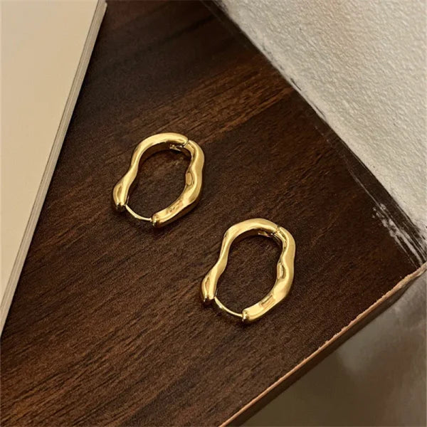 2025 Fashion French Hoop Earrings – Vintage Metal Jewelry Gift - Himpall