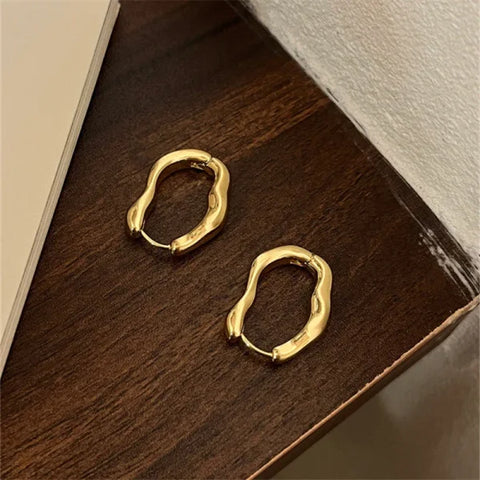 2025 Fashion French Hoop Earrings – Vintage Metal Jewelry Gift - Himpall
