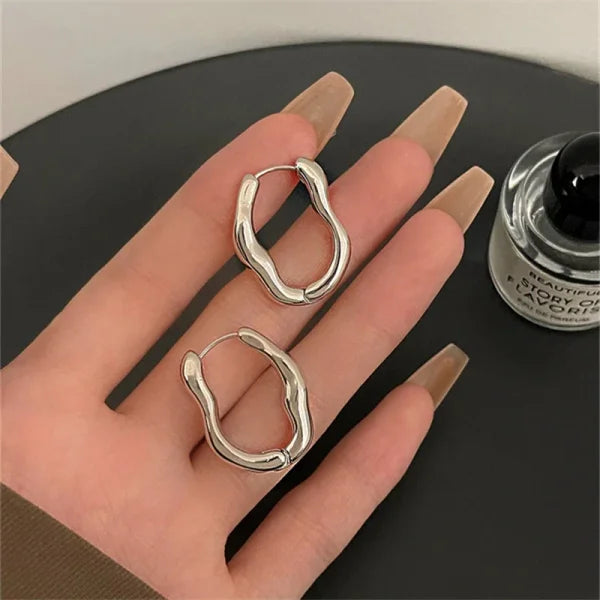2025 Fashion French Hoop Earrings – Vintage Metal Jewelry Gift - Himpall