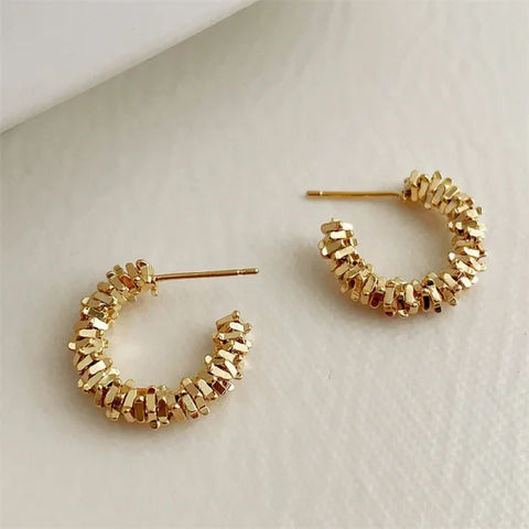 2025 Fashion French Hoop Earrings – Vintage Metal Jewelry Gift - Himpall