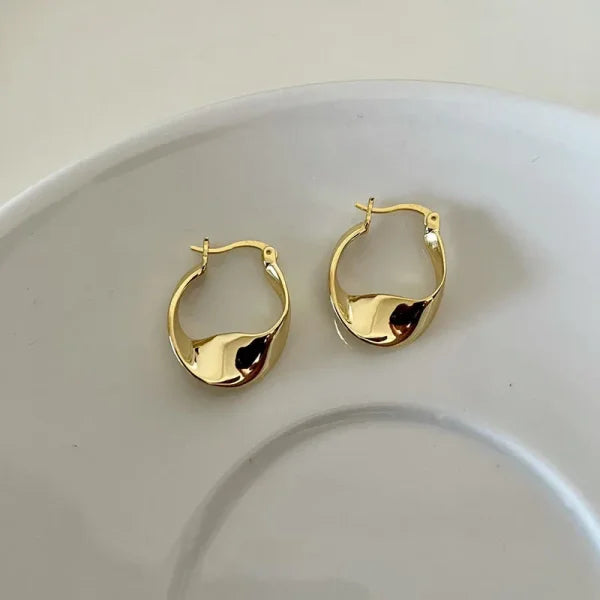2025 Fashion French Hoop Earrings – Vintage Metal Jewelry Gift - Himpall