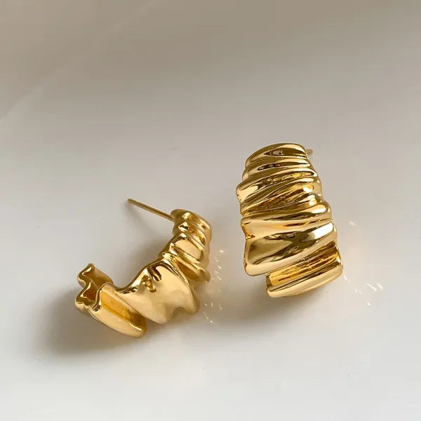 2025 Fashion French Hoop Earrings – Vintage Metal Jewelry Gift - Himpall