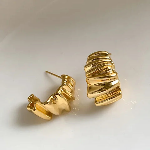 2025 Fashion French Hoop Earrings – Vintage Metal Jewelry Gift - Himpall
