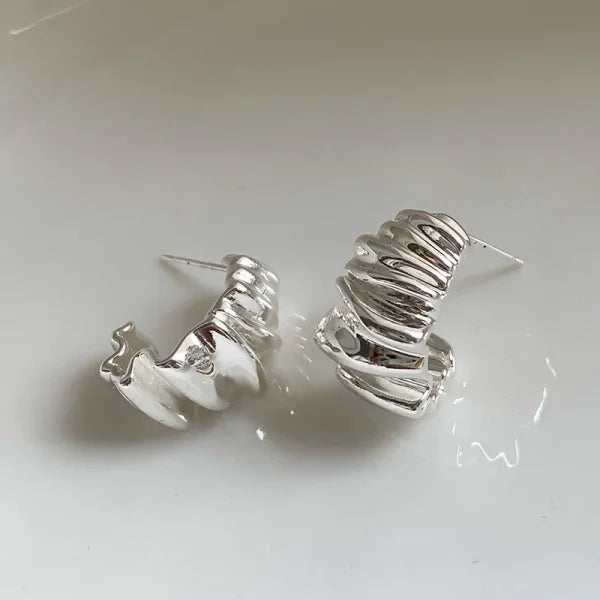 2025 Fashion French Hoop Earrings – Vintage Metal Jewelry Gift - Himpall