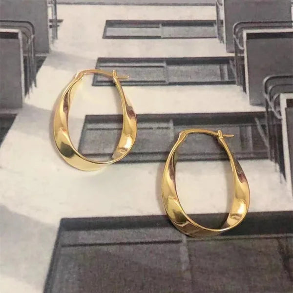 2025 Fashion French Hoop Earrings – Vintage Metal Jewelry Gift - Himpall