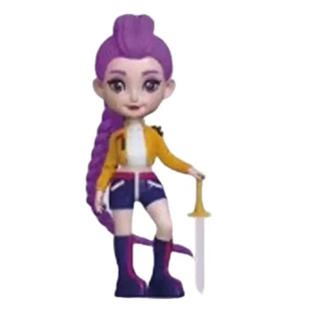 2025 Hot Anime KPop Devil Hunter Doll Vinyl Toy Rumi Mira Zoi Character Vinyl Mask Blind Box Ornament Toy Birthday Gift