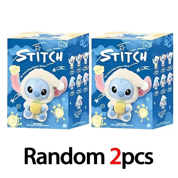 Stitch “Eat Something Before Sleep” Blind Box – Cute Vinyl & Plush Mystery Bag Pendant Toy - Random2pcs