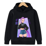 K-Pop Demon Hunter Hoodie – Warm Cartoon Sweatshirt for Boys & Girls Korean Wave Casual Top - 13 / 120 cm