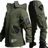 Velvet training motorcycle jacket for cold weather protection