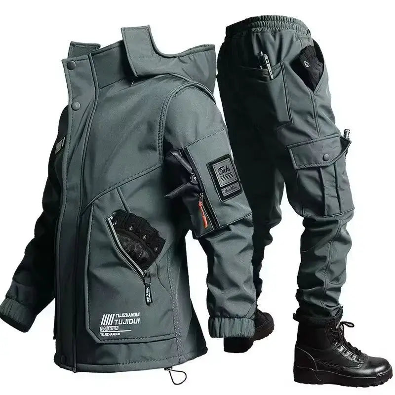Velvet training motorcycle jacket for cold weather protection