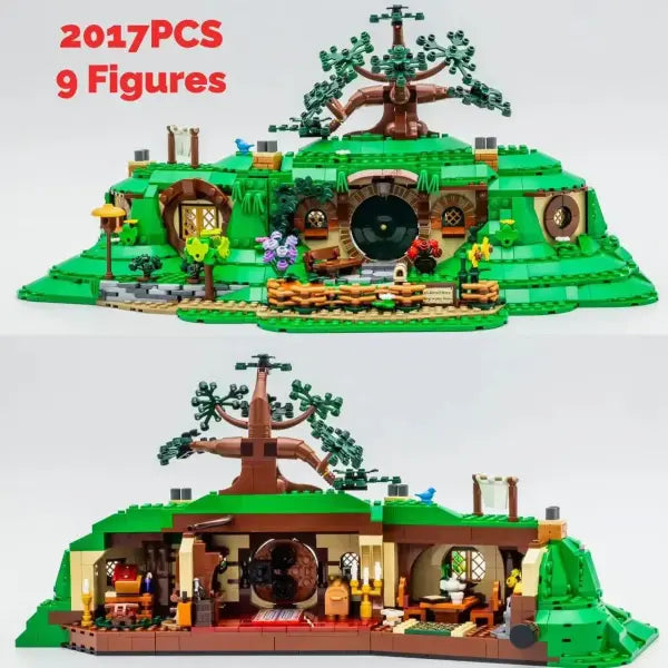New 2017pcs Shire Modular Castle Building Blocks DIY Creative MOC Model Toy Gift - 2017pcs / CHINA