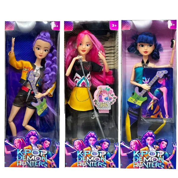 Anime KPop Demon Hunters Doll Vinyl Toy Rumi Mira zoi Character vinyl mask figurine Birthday Gift Fan Club Gifts - 4