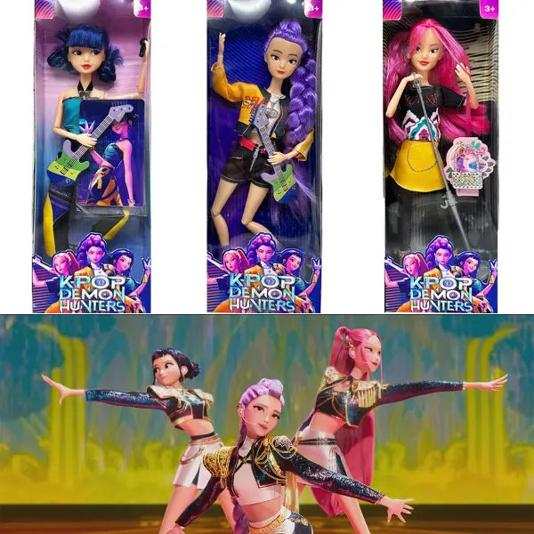 Anime KPop Demon Hunters Doll Vinyl Toy Rumi Mira zoi Character vinyl mask figurine Birthday Gift Fan Club Gifts