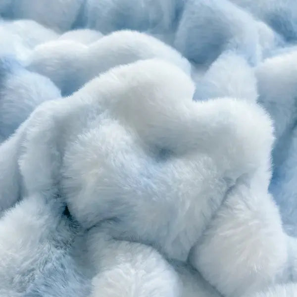 2025 New Class A Bubble Rabbit Fleece Quilt Cover Thicken The Warm Duvet Cover in Autumn and Winter Skin-friendly