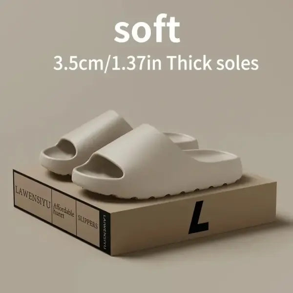 2025 New Coconut Slippers Feel Like Stepping on Shit Thick-soled Sandals Summer New Non-slip Wearing Sandals Men Women