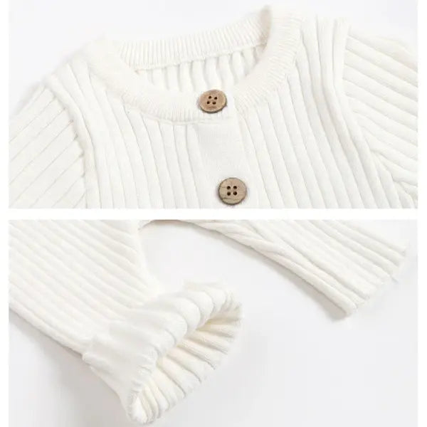 New Infant Knitted Jumpsuit – Long Sleeve Baby Romper for Girls & Boys Toddler Clothes