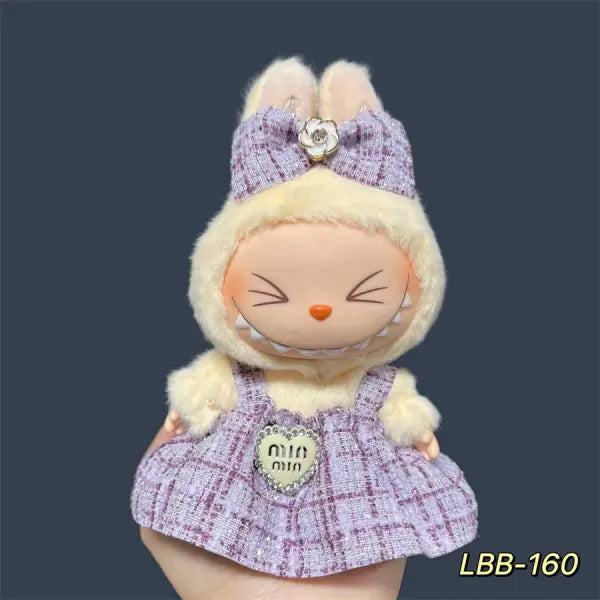 Labubu 17cm Doll Clothes – K-Pop EXO Style Outfits & Accessories for Labubu V1/V2 Figures - LBB-160 / No dolls No shoes