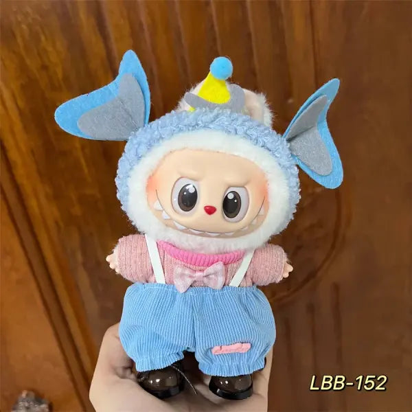 Labubu 17cm Doll Clothes – K-Pop EXO Style Outfits & Accessories for Labubu V1/V2 Figures - LBB-152 / No dolls No shoes
