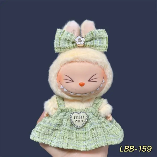 Labubu 17cm Doll Clothes – K-Pop EXO Style Outfits & Accessories for Labubu V1/V2 Figures - LBB-159 / No dolls No shoes