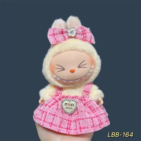 Labubu 17cm Doll Clothes – K-Pop EXO Style Outfits & Accessories for Labubu V1/V2 Figures - LBB-164 / No dolls No shoes