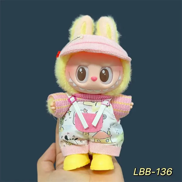 Labubu 17cm Doll Clothes – K-Pop EXO Style Outfits & Accessories for Labubu V1/V2 Figures - LBB-136 / No dolls No shoes