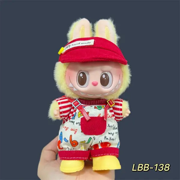 Labubu 17cm Doll Clothes – K-Pop EXO Style Outfits & Accessories for Labubu V1/V2 Figures - LBB-138 / No dolls No shoes